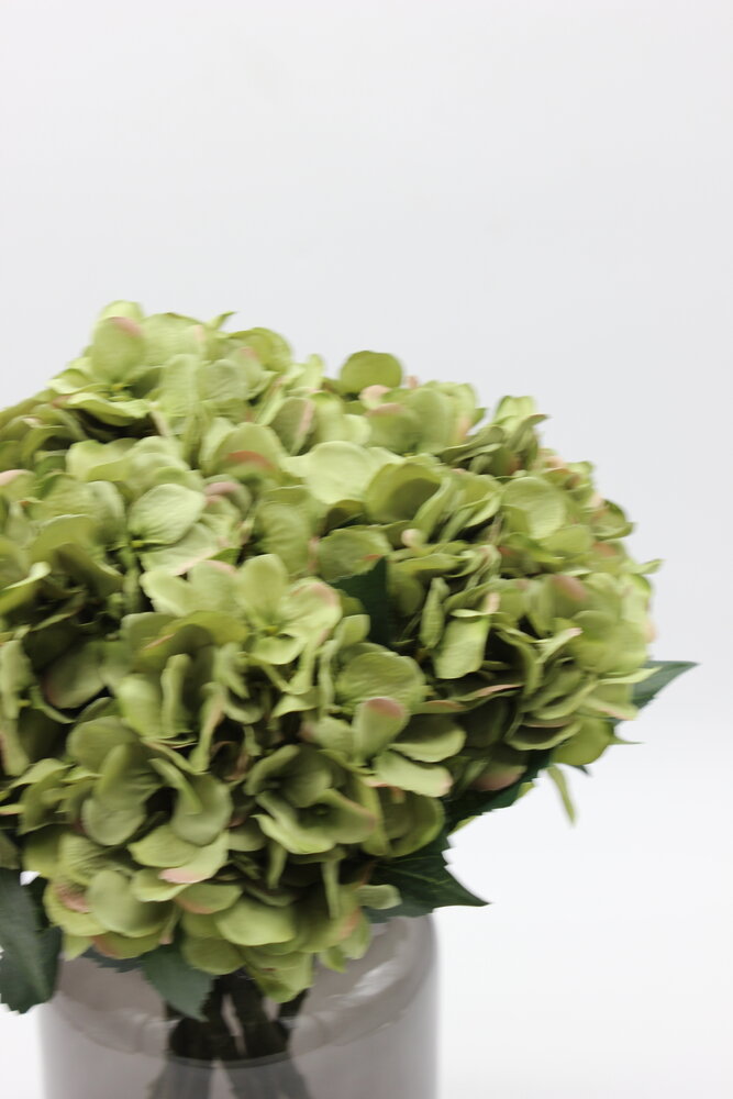 Zijden kunstbloem Hortensia bol