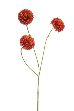 Zijden kunstbloem Dahlia Pompom 68 cm