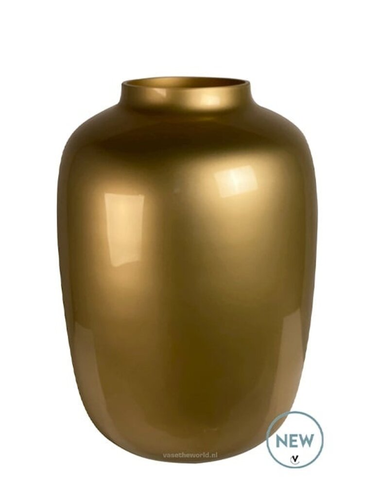 Vase of the world Vaas Artic Goud S - Geschikt voor kunstbloemen - 29 cm