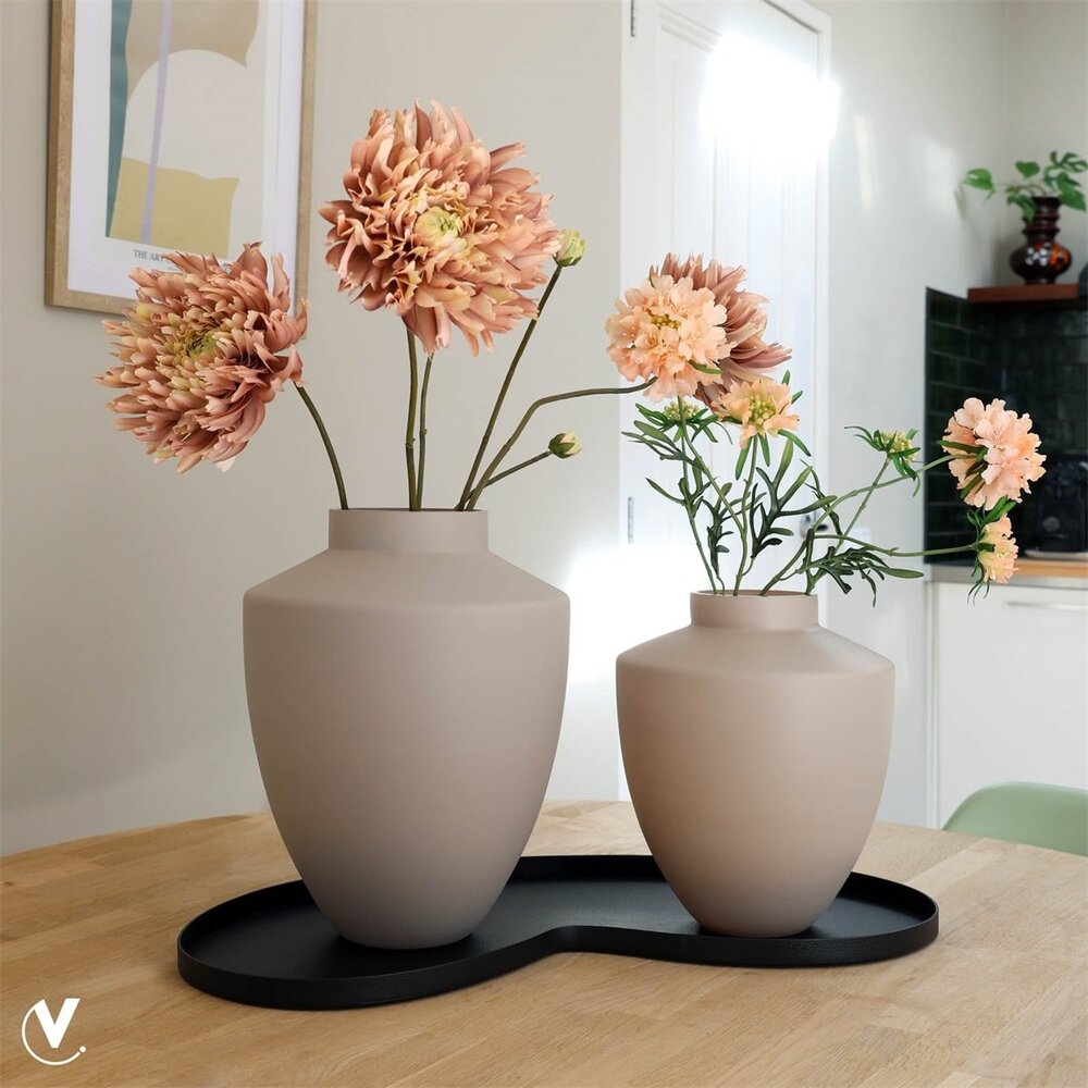 Vase of the world Vaas Tugela Mat Ivoor M - Geschikt voor kunstbloemen - 35 cm