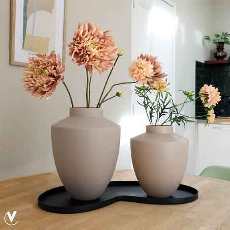 Vase of the world Vaas Tugela Mat Ivoor M - Geschikt voor kunstbloemen - 35 cm