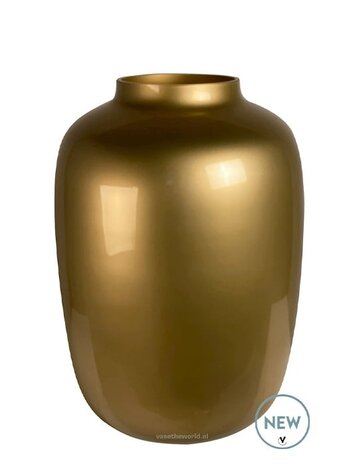 Vase of the world Vaas Artic Goud M - Geschikt voor kunstbloemen - 35 cm