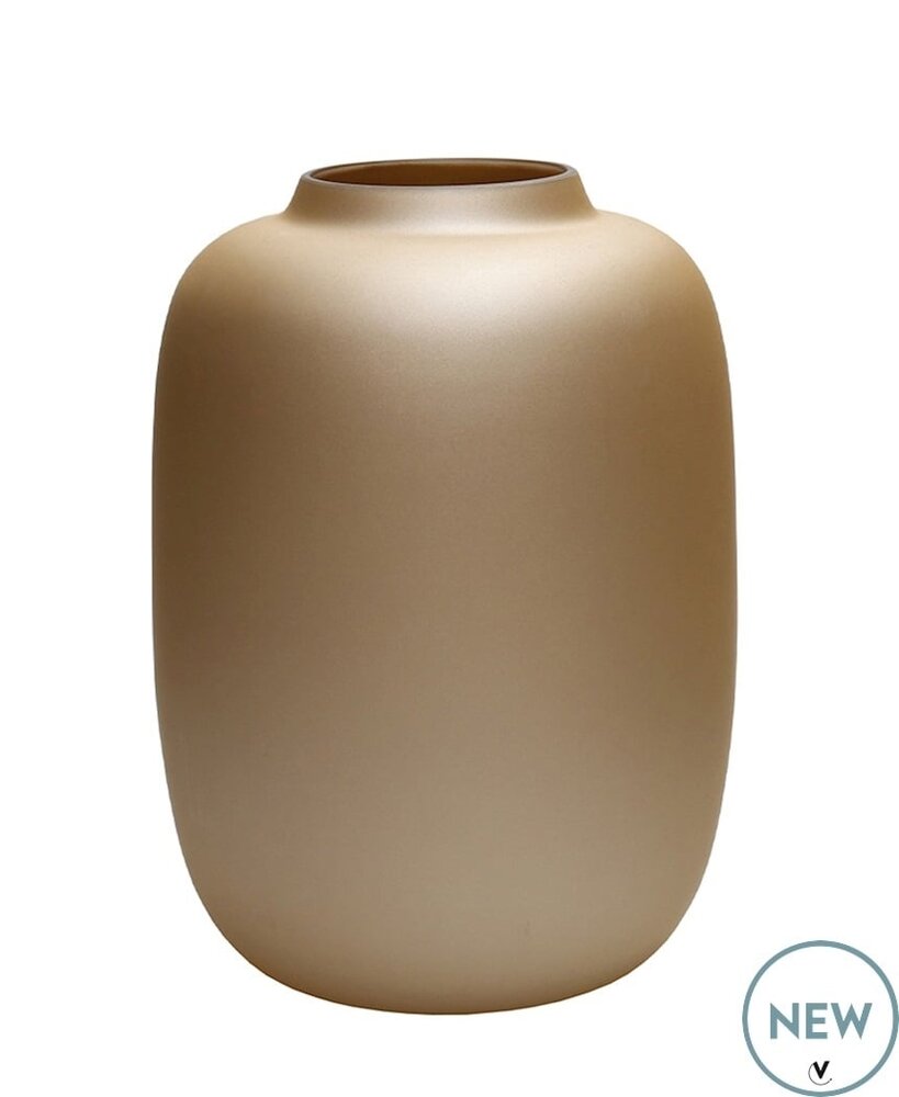 Vase of the world Vaas Artic Mat Goud S - Geschikt voor kunstbloemen - 29 cm