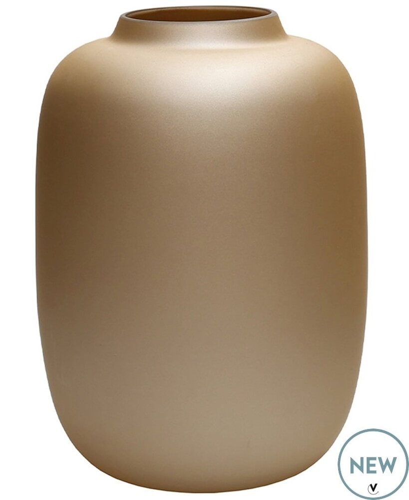 Vase of the world Vaas Artic Mat Goud M - Geschikt voor kunstbloemen - 35 cm