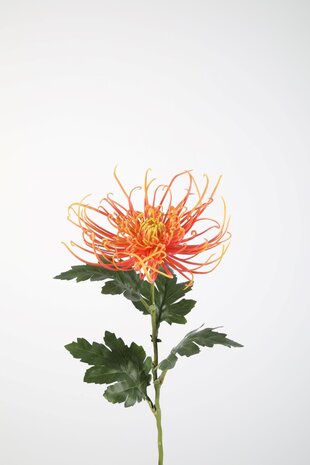 Zijden kunstbloem Chrysant oranje 75 cm Zijden kunstbloem Chrysant oranje 75 cm