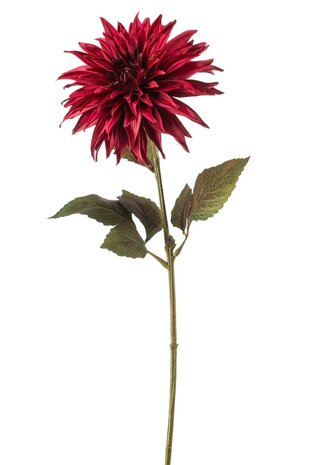 Zijden kunstbloem Dahlia 70 cm rood Zijden kunstbloem Dahlia 70 cm rood