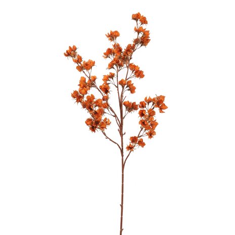 Zijden kunstbloem flower tak oranje 85 cm Zijden kunstbloem flower tak oranje 85 cm