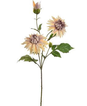 Kunstbloem Dahlia beige