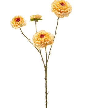 Kunstbloem Zinnia beige