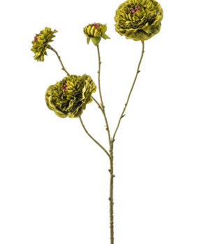 Kunstbloem Zinnia groen