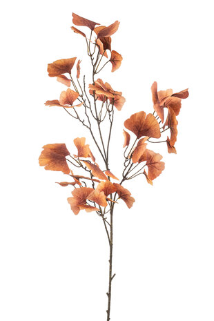 Zijden kunstbloem Ginko blad