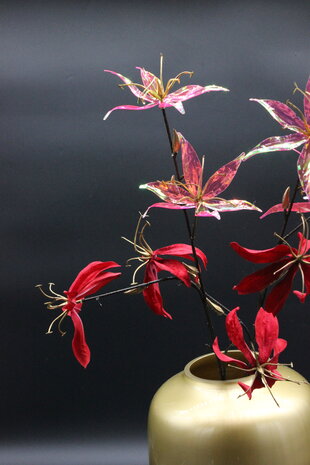 Zijden kunstbloem Gloriosa glam