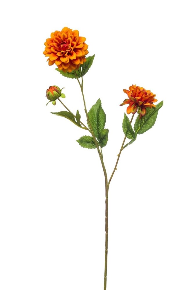 Zijden kunstbloem Dahlia Oranje - 75 cm Zijden kunstbloem Dahlia Oranje - 75 cm