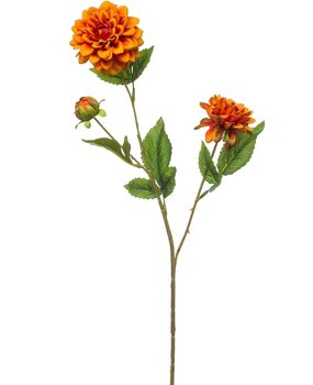 Kunstbloem Dahlia Oranje - 75 cm Kunstbloem Dahlia Oranje - 75 cm
