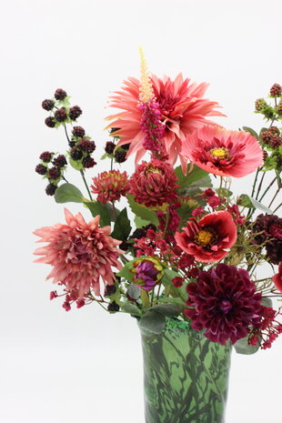 Zijden kunstbloemen boeket Herfst Jade Zijden kunstbloemen boeket Herfst Jade