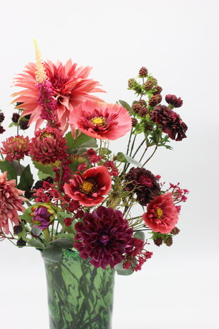 Zijden kunstbloemen boeket Herfst Jade Zijden kunstbloemen boeket Herfst Jade