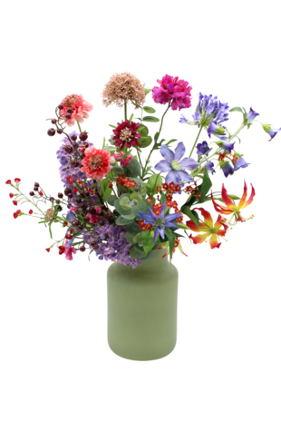 Zijden kunstbloemen boeket Indian Summer Zijden kunstbloemen boeket Indian Summer