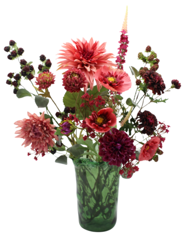 Zijden kunstbloemen boeket Herfst Jade Zijden kunstbloemen boeket Herfst Jade