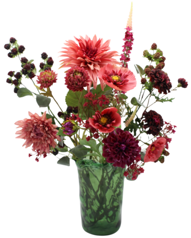 Zijden kunstbloemen boeket Herfst Jade Zijden kunstbloemen boeket Herfst Jade