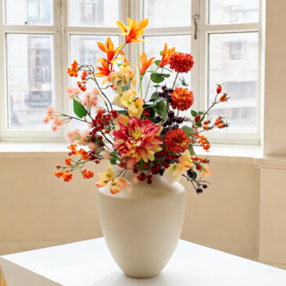 Zijden bloemen boeket - Herfst