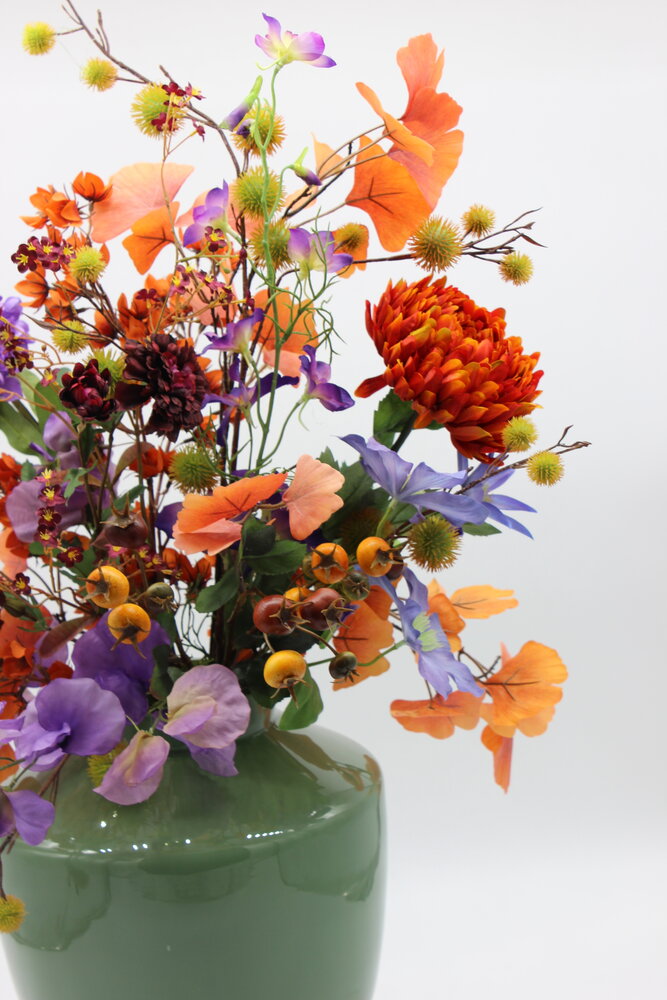 Zijden kunstbloemen boeket Herfst Weelde Zijden kunstbloemen boeket Herfst Weelde