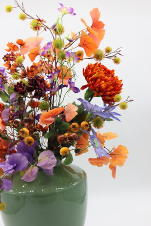 Zijden kunstbloemen boeket Herfst Weelde Zijden kunstbloemen boeket Herfst Weelde