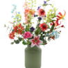 Zijden kunstbloemen schikking Weelderig – 80 cm – Luxe mix van kleuren - Bloemenjunkie Zijden kunstbloemen schikking Weelderig – 80 cm – Luxe mix van kleuren - Bloemenjunkie