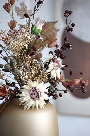 Zijden kunstbloemen boeket Autumn Chique Zijden kunstbloemen boeket Autumn Chique