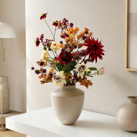 Zijden kunstbloemen boeket Herfst Amber Zijden kunstbloemen boeket Herfst Amber