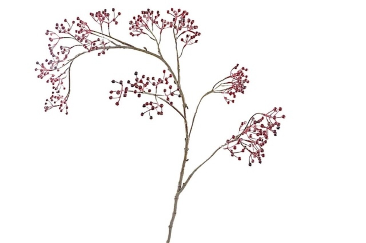 Zijden kunstbloem Rozenbotteltak Burgundy Zijden kunstbloem Rozenbotteltak Burgundy