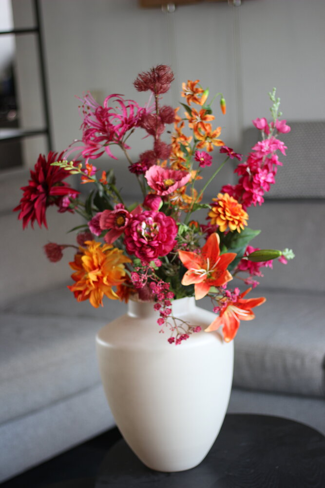 Boeket warm kleurrijk