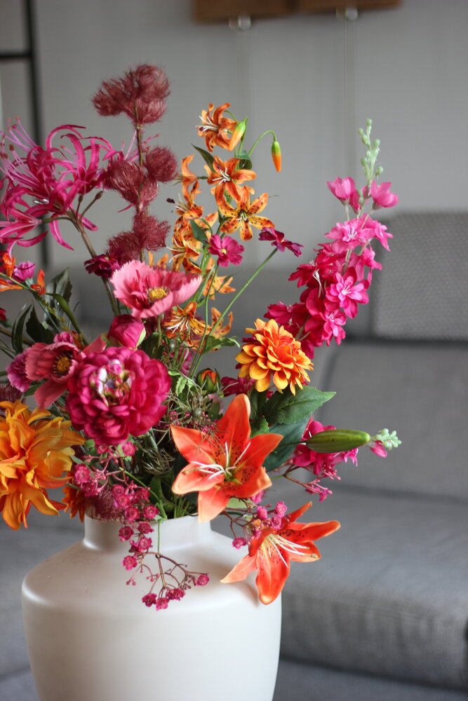 Boeket warm kleurrijk