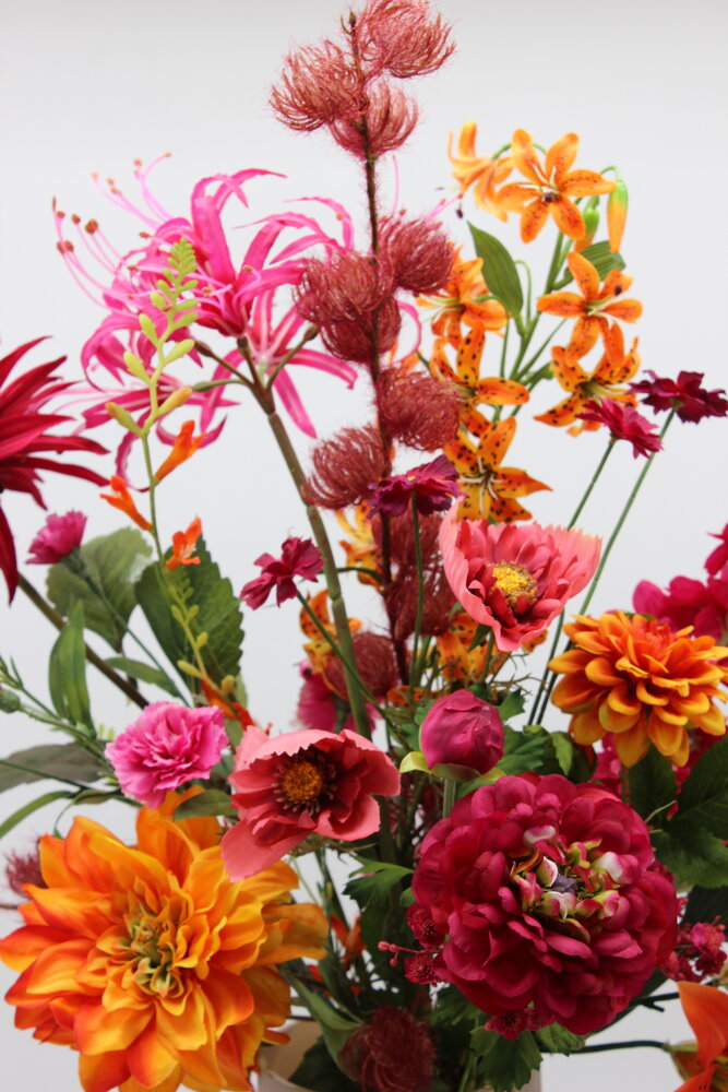 Boeket warm kleurrijk
