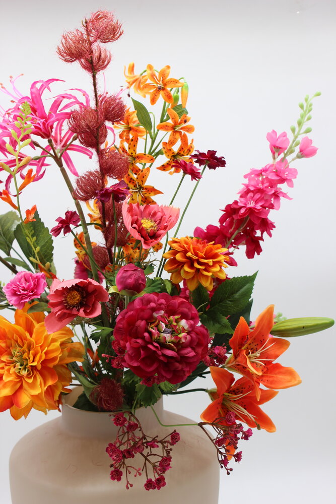 Boeket warm kleurrijk