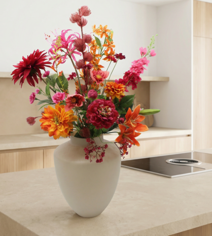 Boeket warm kleurrijk