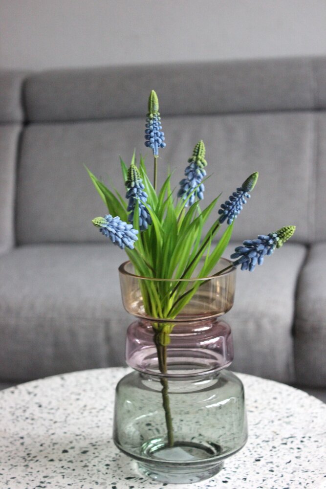 Kunstbloem blauwe druifje Kunstbloem blauwe druifje