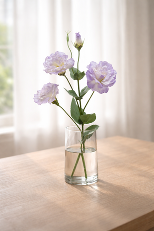 Zijden kunstbloem Eustoma