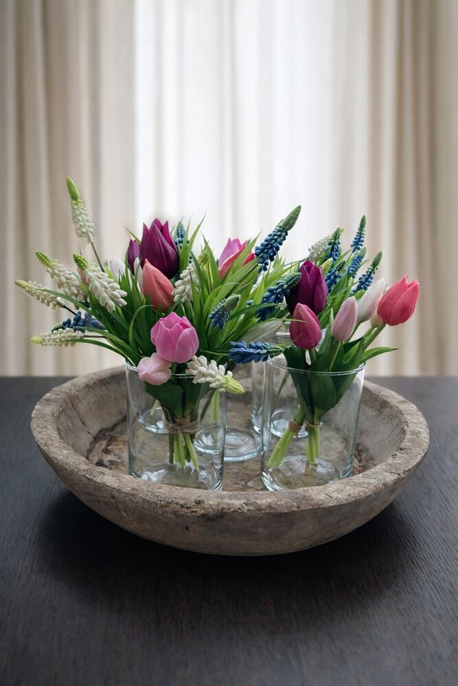 Kunstbloemen Boeketje tulpen 20 cm