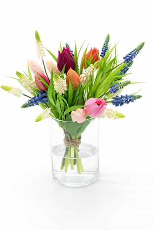 Kunstbloemen Boeketje tulpen 20 cm