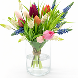 Boeketje tulpen  met druifjes