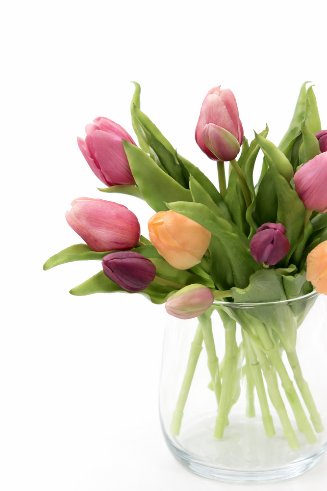 Kunstbloemen Boeketje tulpen 30 cm