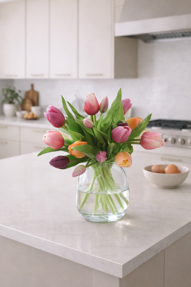 Kunstbloemen Boeketje tulpen 30 cm