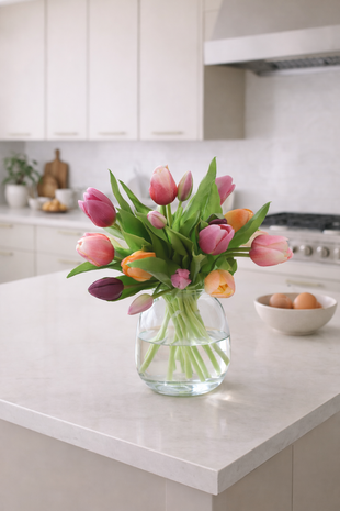 Kunstbloemen Boeketje tulpen 30 cm