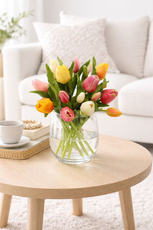 Kunstbloemen Boeketje tulpen 30 cm