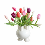 Boeketje tulpen  met vaasje