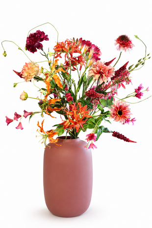 Zijden kunstbloemen boeket Indian Summer