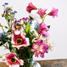 Boeket tuinbloemen incl vaasje Boeket tuinbloemen incl vaasje