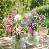Boeket tuinbloemen incl vaasje Boeket tuinbloemen incl vaasje