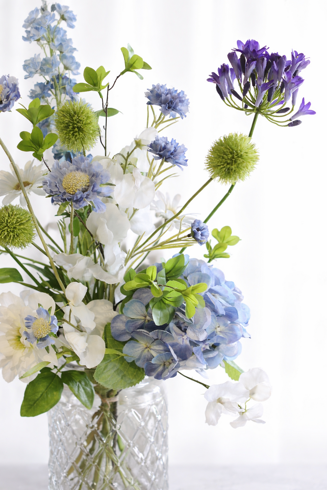 Boeket Blauw - Wit