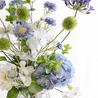 Boeket Blauw - Wit